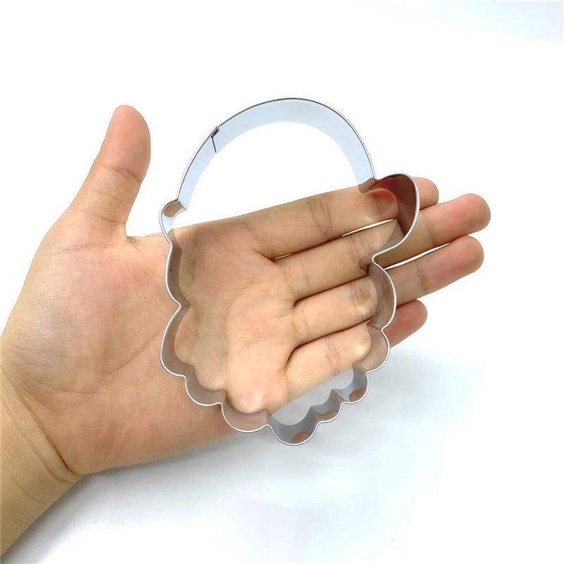 LILIAO Christmas Santa Face Cookie Cutter - 3.4 x 4.3 inches - Stainless Steel - Image 4